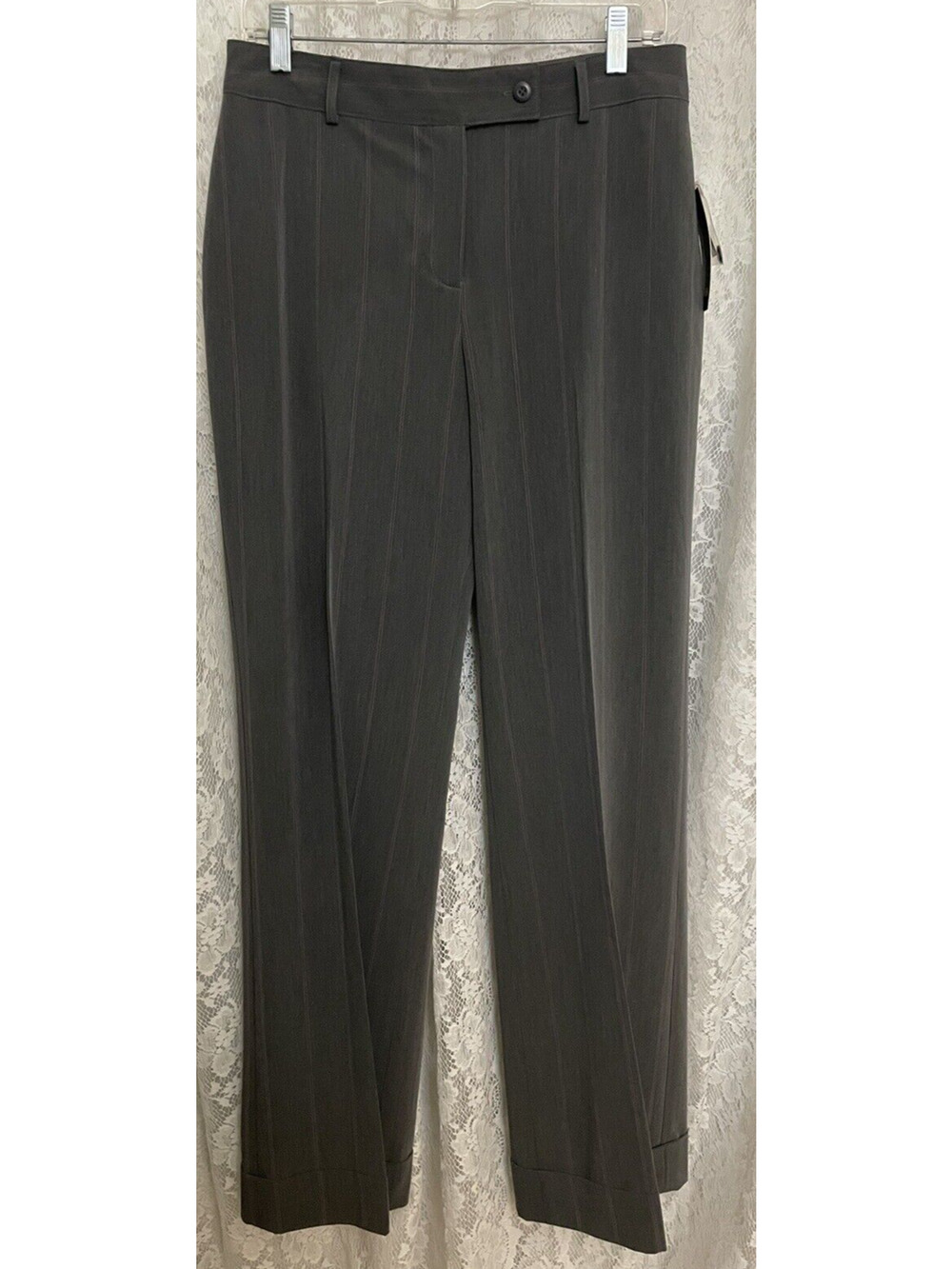 Dalia Collection Women's Dress Pants Size 8p Grey/pink New
